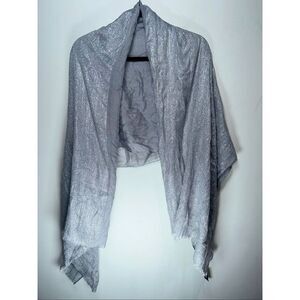 Express silver metallic scarf one size